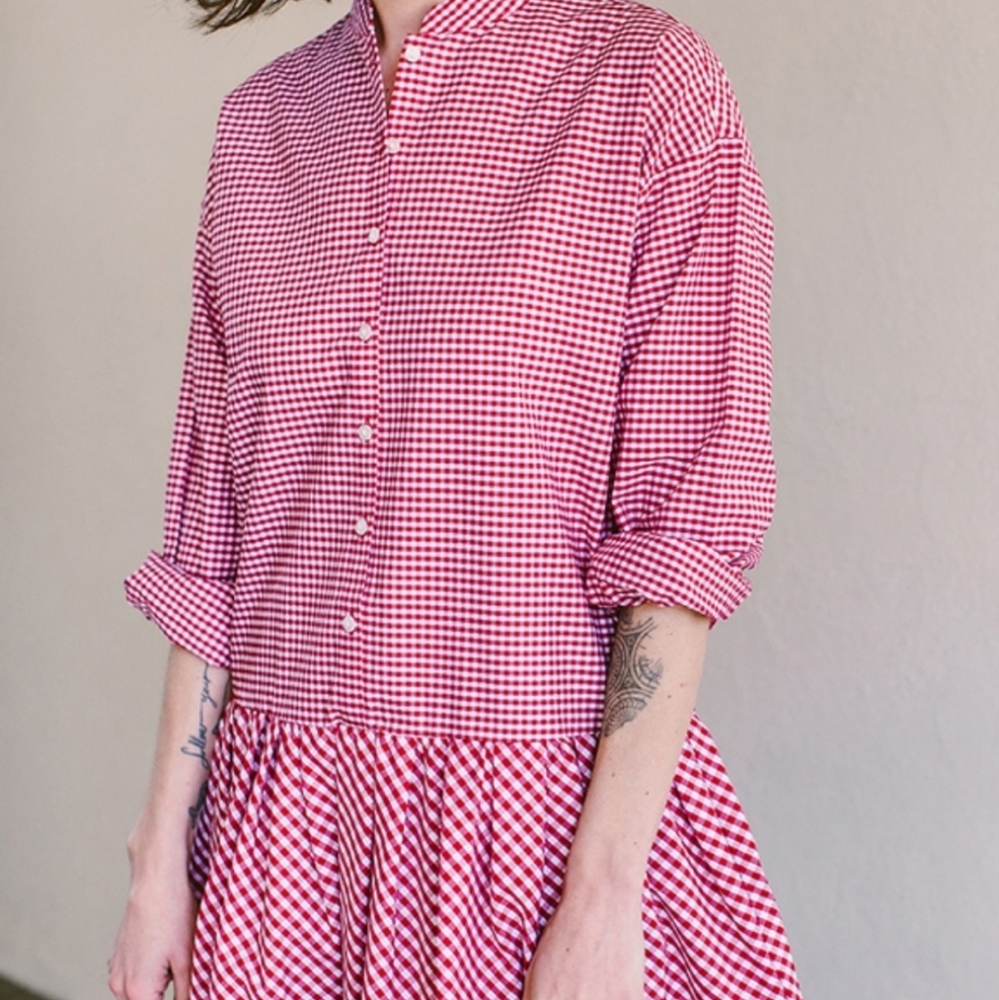 August Morgan Gingham Dress